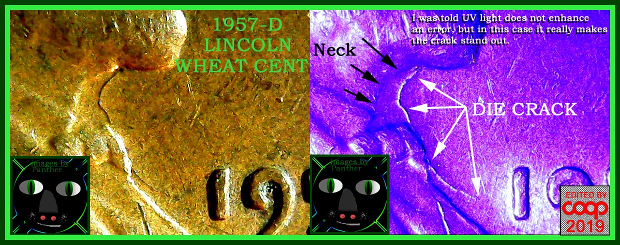 1957-D-LWC,-Die-Crack-From-Chin-To-Date.