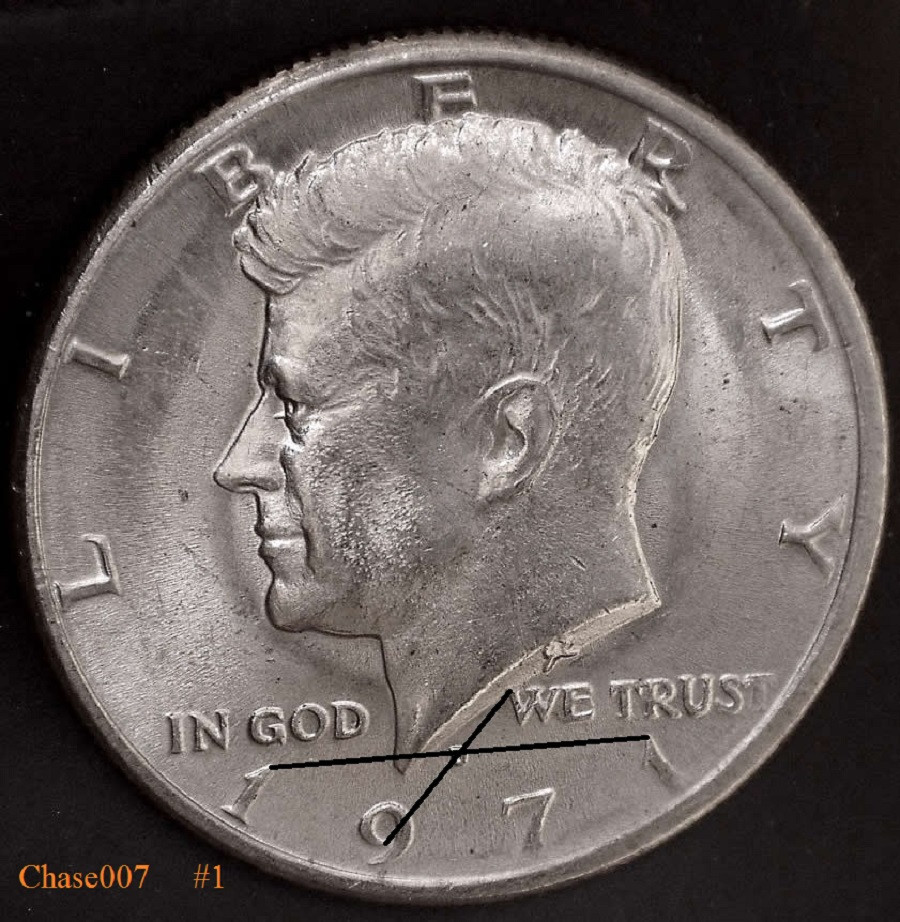 1971-D-Kennedy-Half,-Found-Second-Identical-Die-Gouge-CRHg-In-Four-Months!