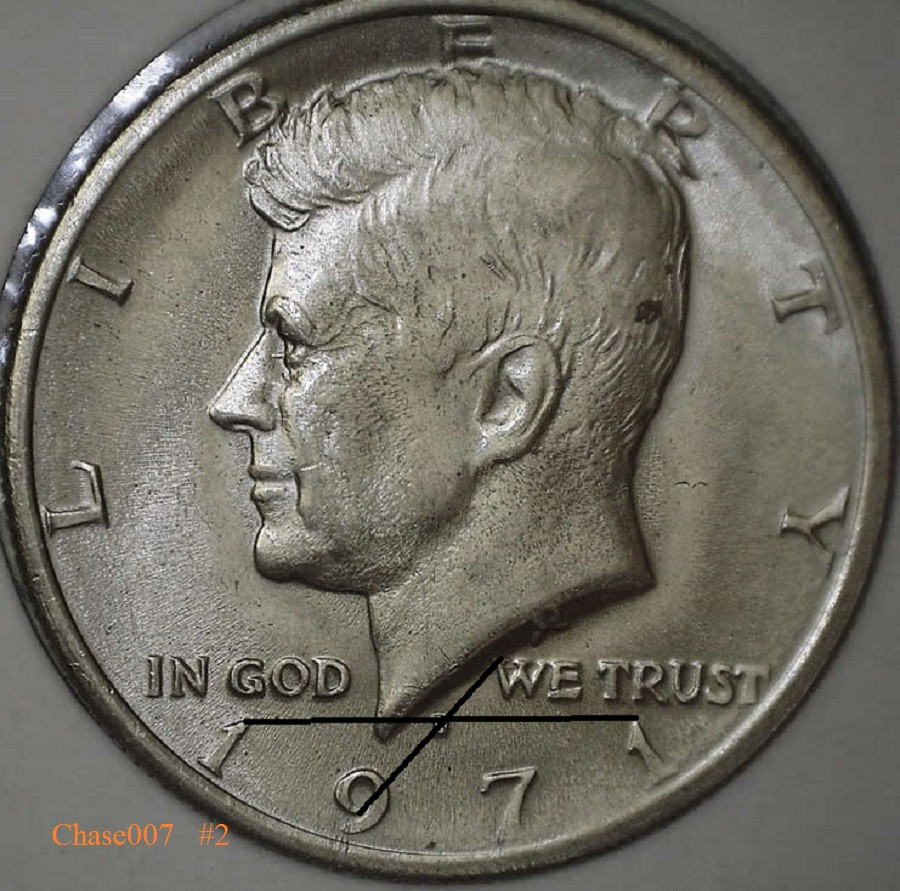 1971-D-Kennedy-Half,-Found-Second-Identical-Die-Gouge-CRHg-In-Four-Months!