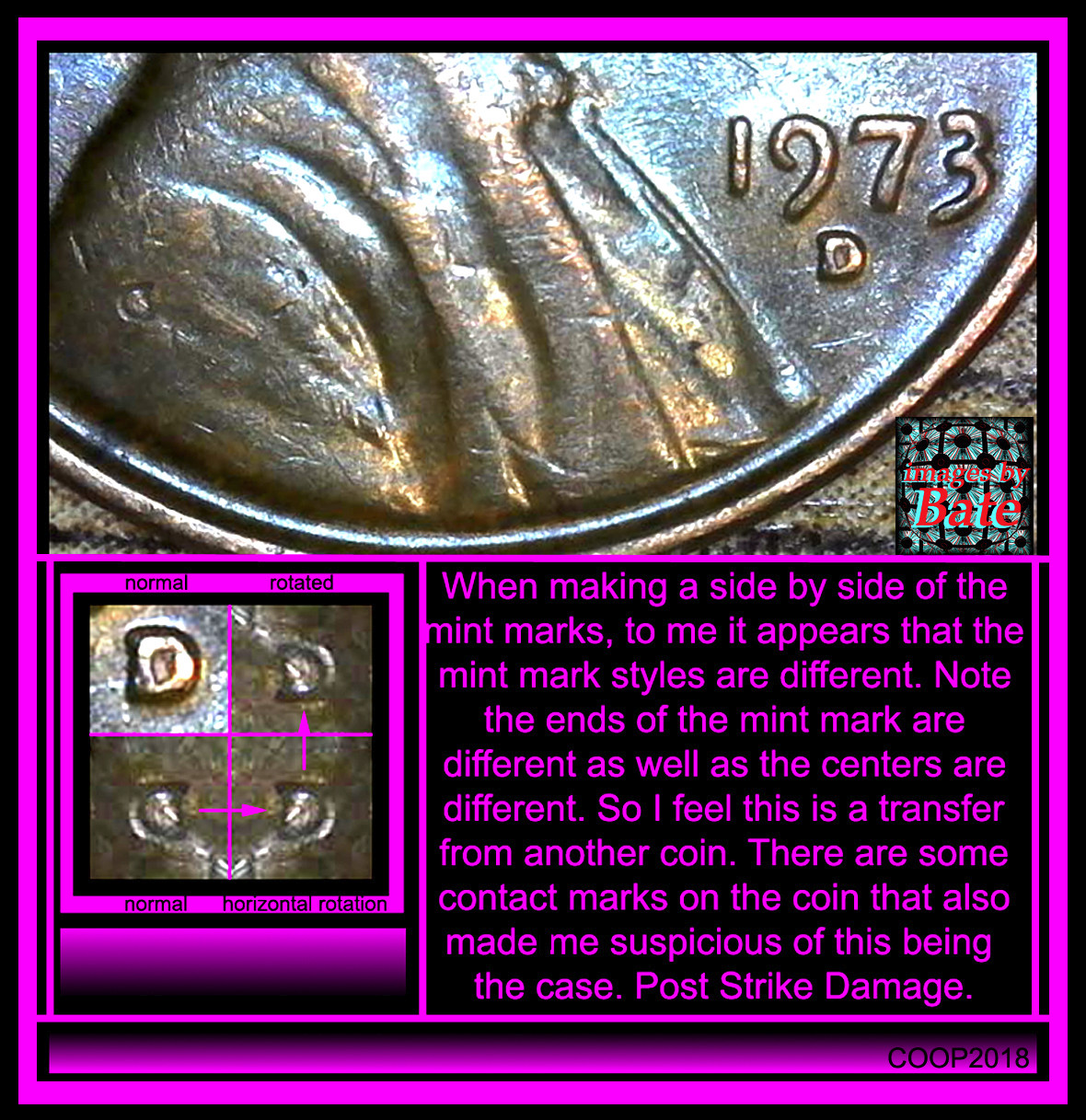 1973-D-LMC.-Someone-Miss-Abe-So-Much-So-He-Stamp-Second-Mint-Mark-On-Him