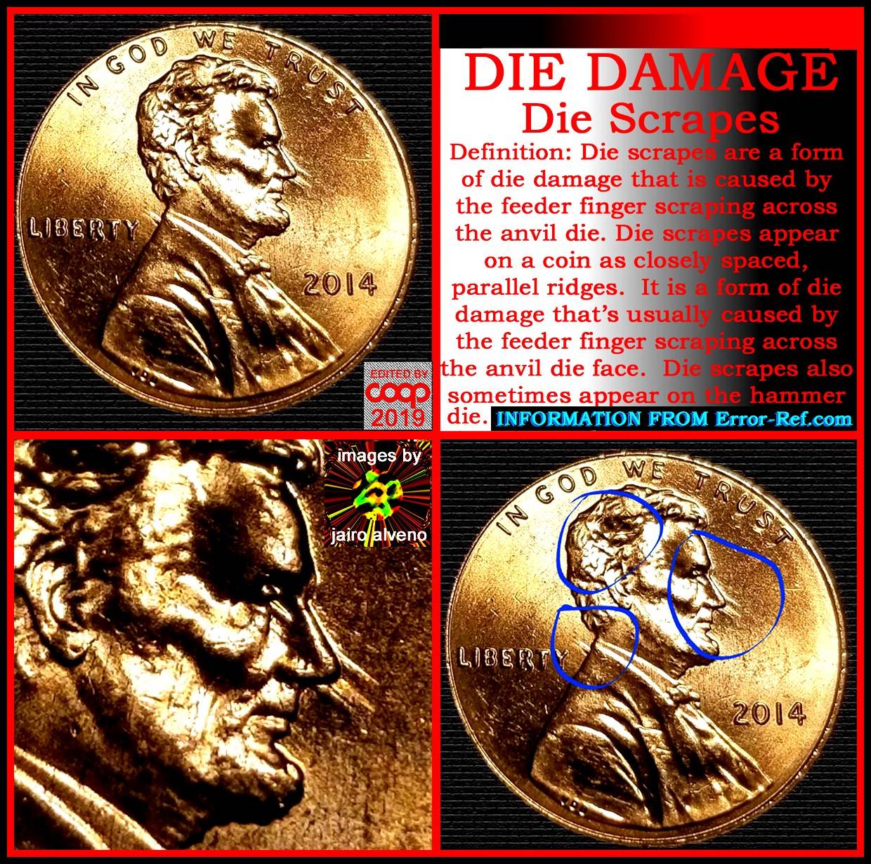 1974-Kennedy-Half-Dollar,-Completely-Blank,-Smooth-Space-On-Bridge-Of-Nose