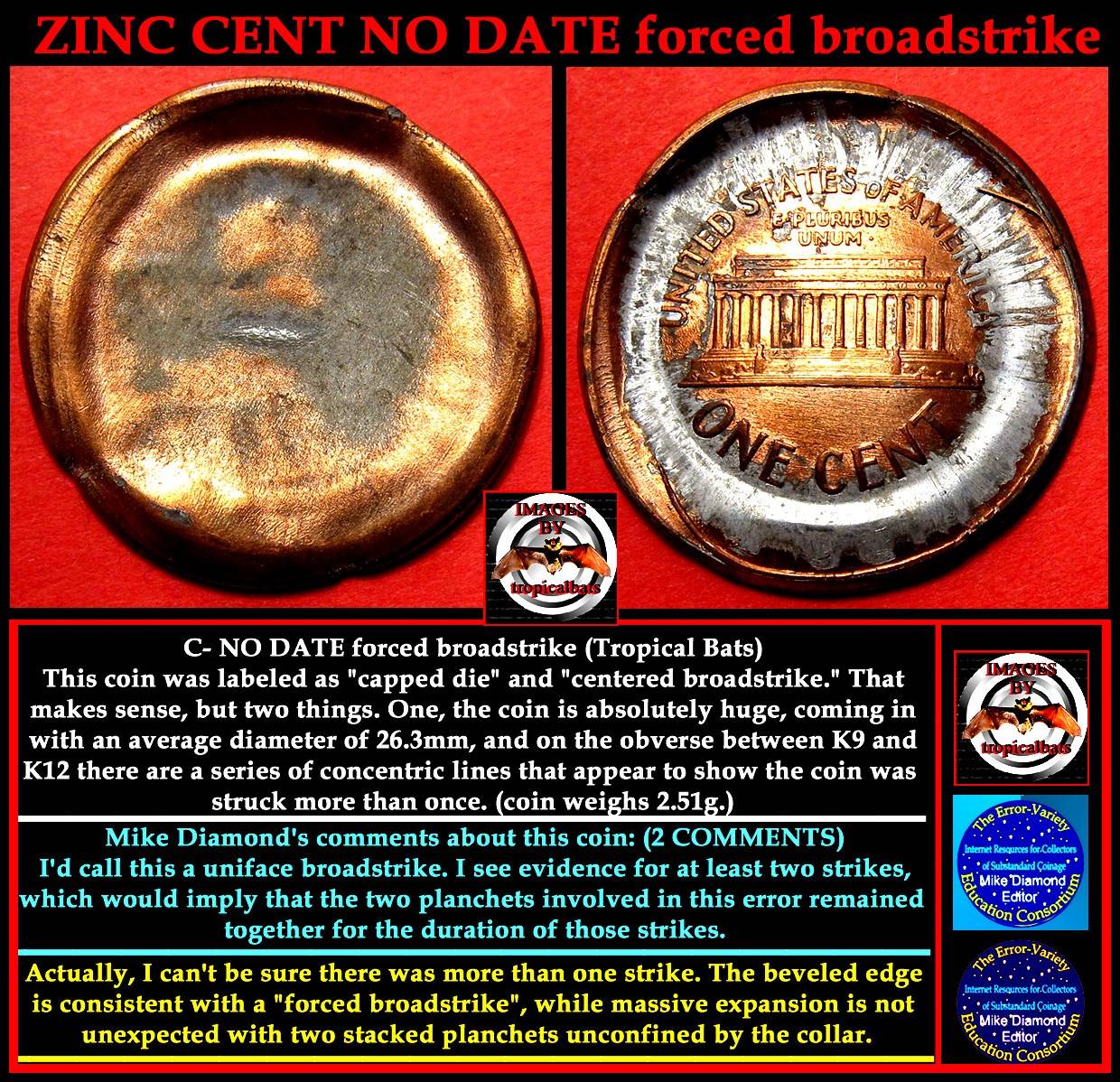 No-Date-Lincoln-Memorial-Cent-Mint-Error---REV-Die-Cap-Struck-Through-OBV-Die-Cap?