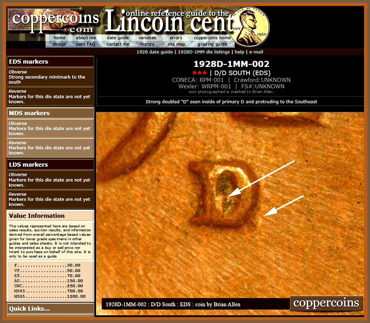 1928-D/D-Lincoln-Wheat-Cent-Doubled-Die---WDDO-001,-RPM-001