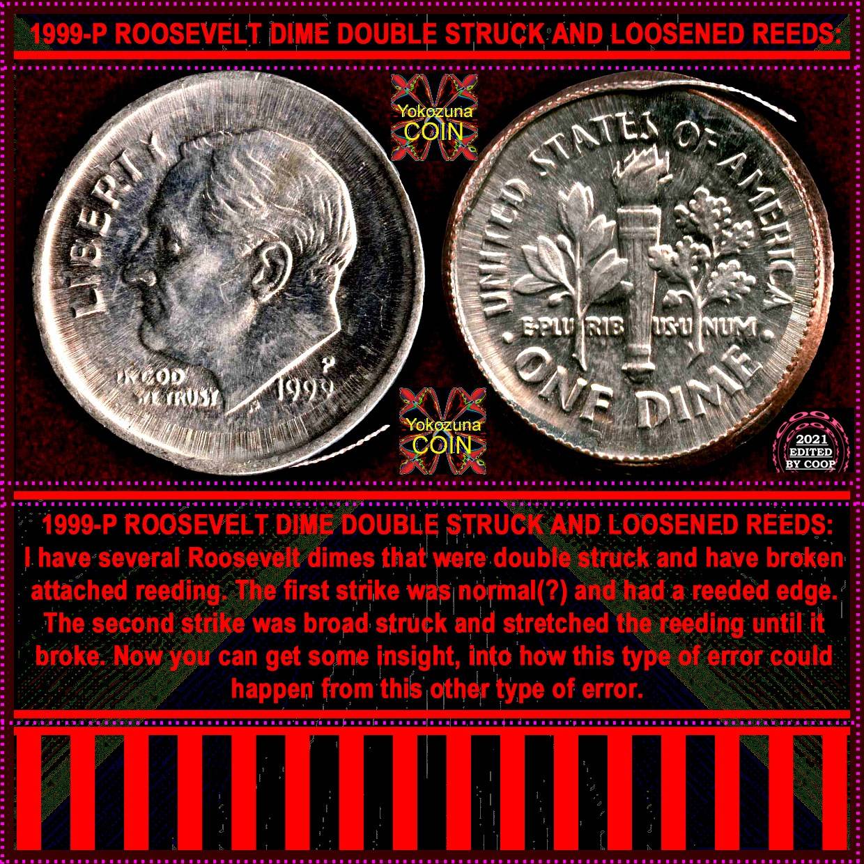 1985-P-Kennedy-Half-Struck-Through-Reeding