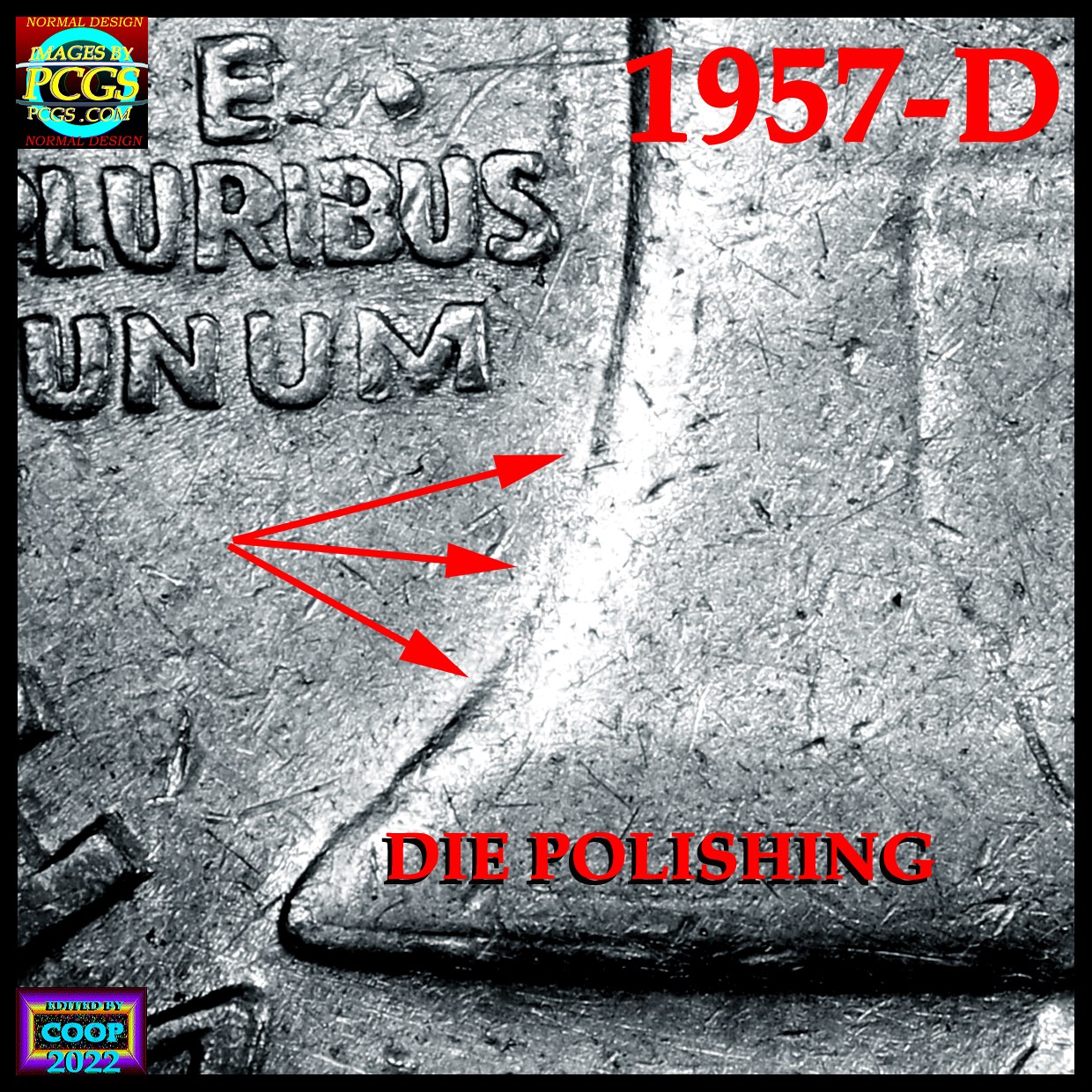 1957-D-Franklin-Half-Dollar-Missing-Portion-Of-Bell?