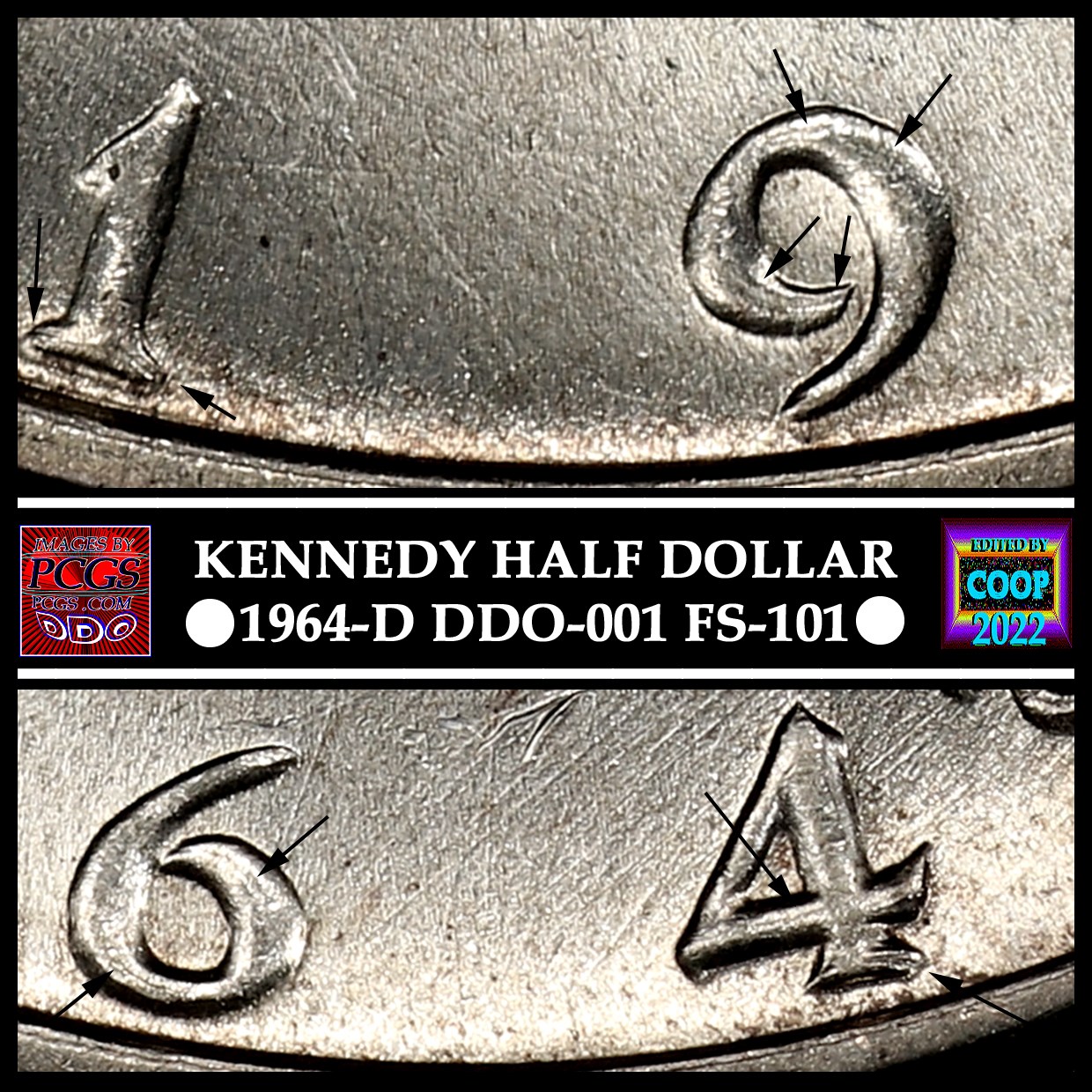 1964-D-Kennedy-Half-Dollar-DDO-005-FS-105-Stage-A