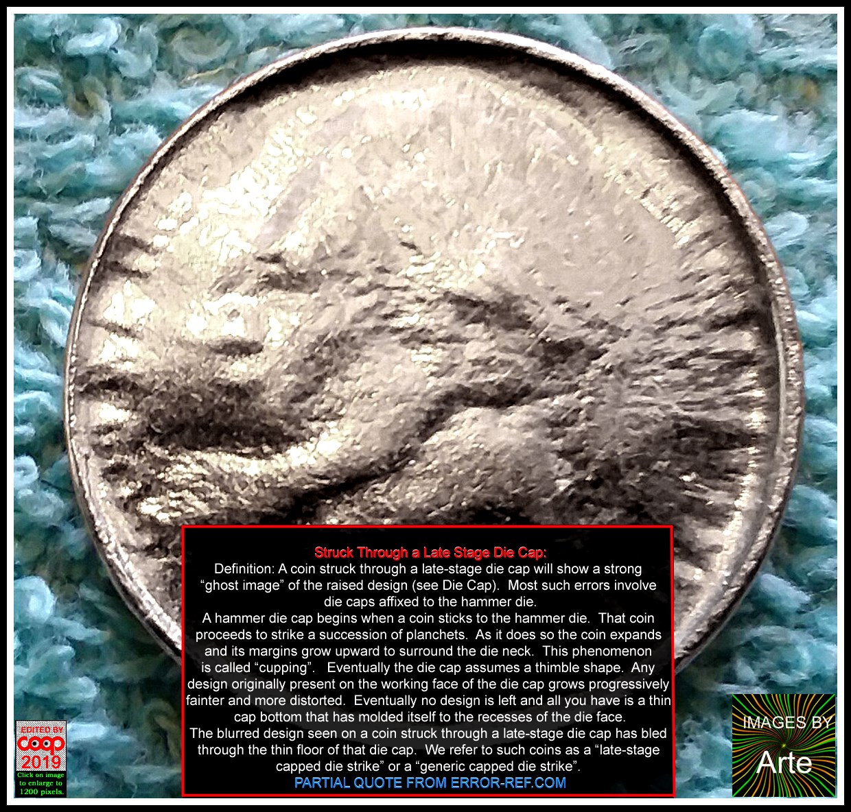 1973-Lincoln-Memorial-Cent-Struck-Through-Die-Cap
