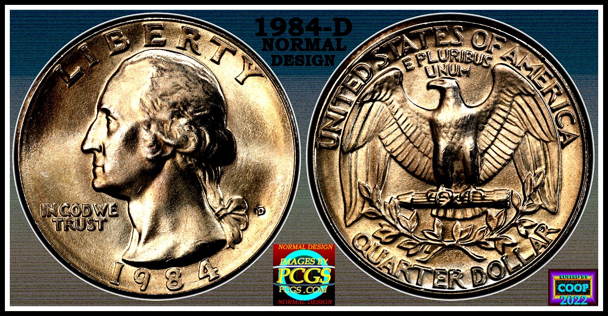 1984-D-Washington-Quarter---Misaligned-Die/-Date-On-Rim