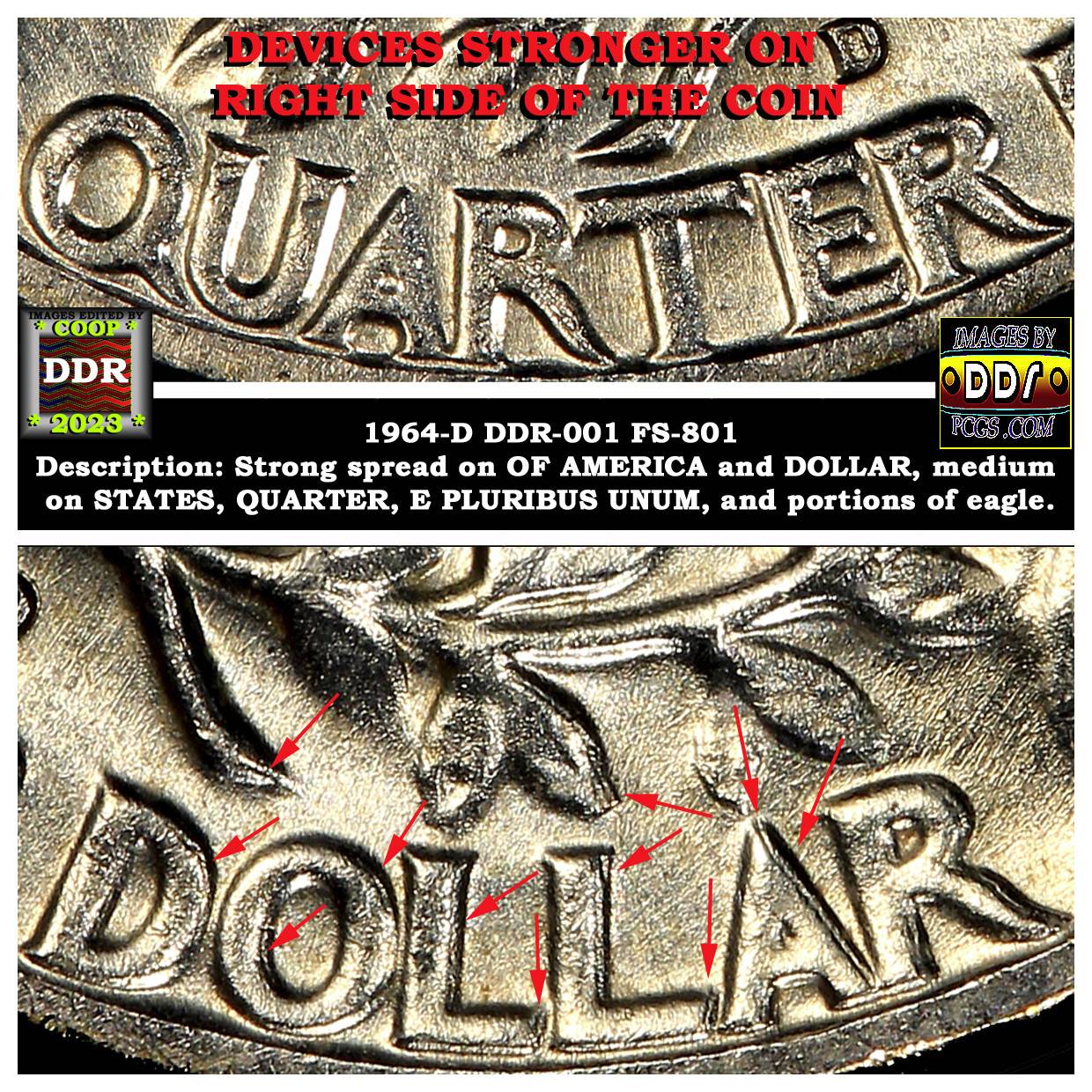 1964-D-Washington-Quarter-DDR-FS-801