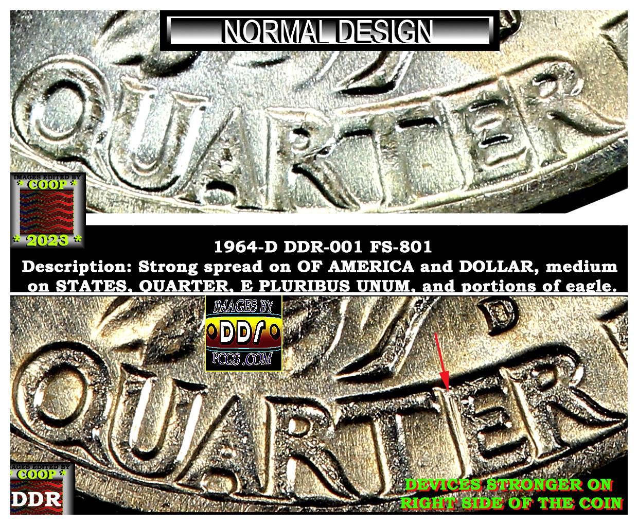 1964-D-Washington-Quarter-DDR-FS-801
