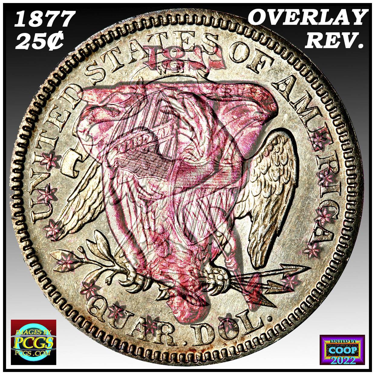 1877-Seated-Quarter-Raised-Bump-On-Reverse