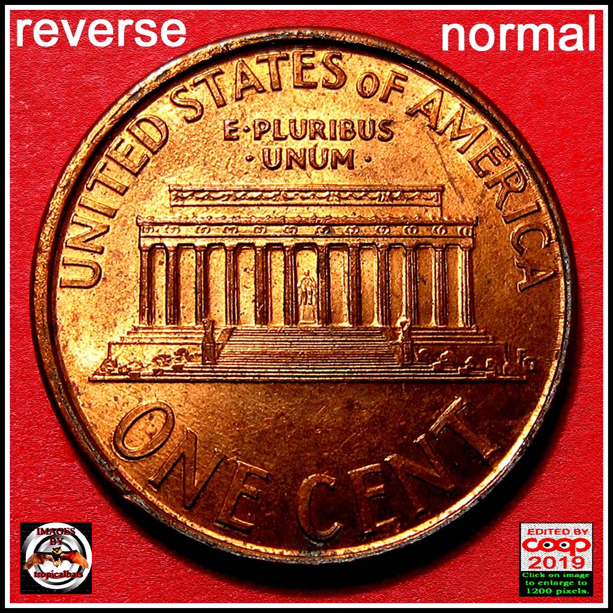 1995-Lincoln-Memorial-Cent-Mint-Error---Struck-Through-Die-Cap
