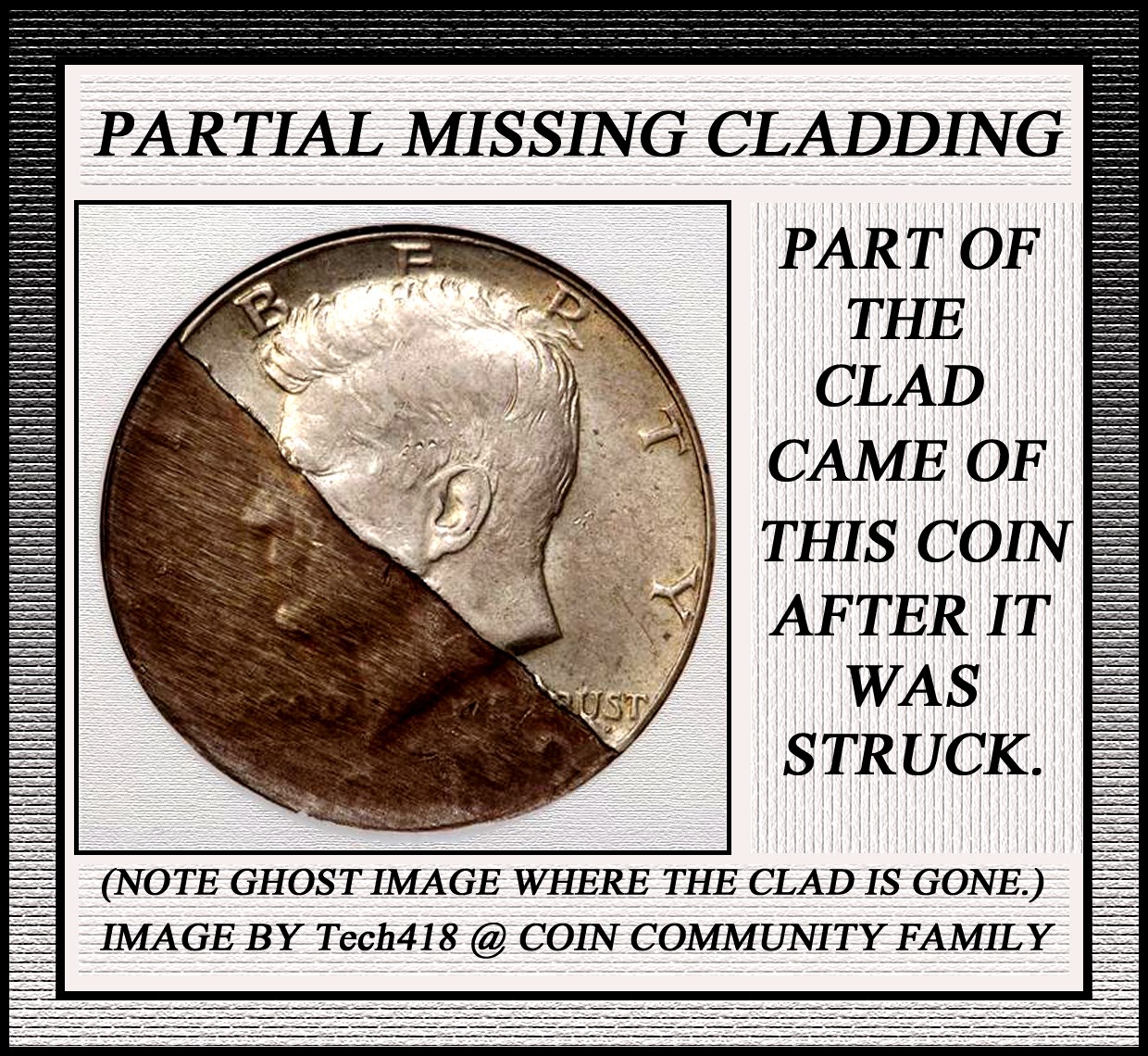 1995-D-Roosevelt-Dime-Pmissing-3/4-Clad-Layer-On-Reverse