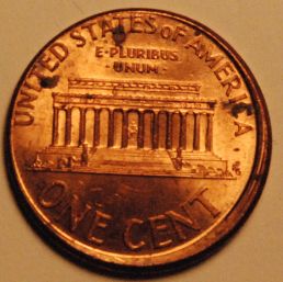 2003-P-Off-Center-Cent-In-Pocket-Change