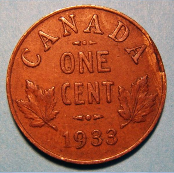 1933-George-1-Cent-Clipped-Error-?