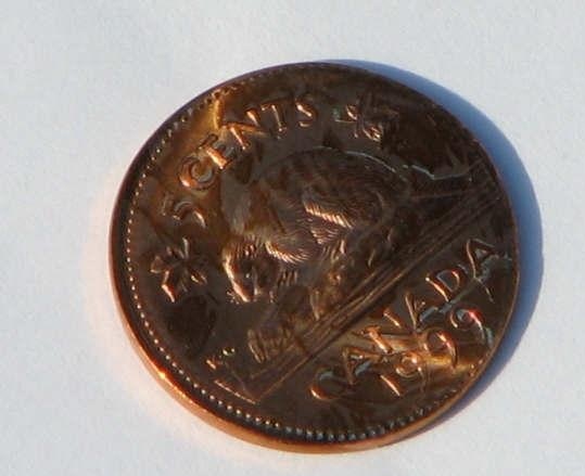 How-Would-This-1999-Canadian-Five-Cent-Be-Graded?-On-One-Cent-Planchet?