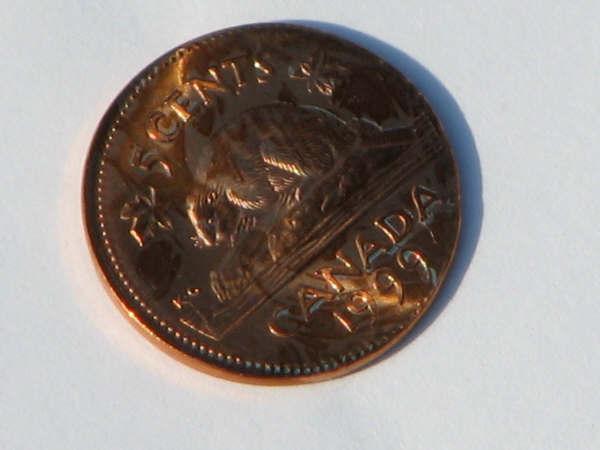 How-Would-This-1999-Canadian-Five-Cent-Be-Graded?-On-One-Cent-Planchet?