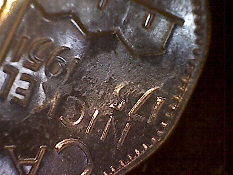 1951-Nickel-Part-Of-Date-Missing