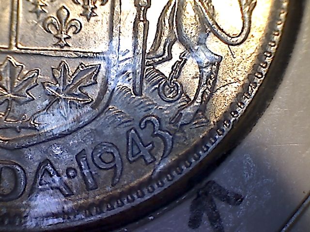 Two-1943-50-Cent-With-Die-Breaks