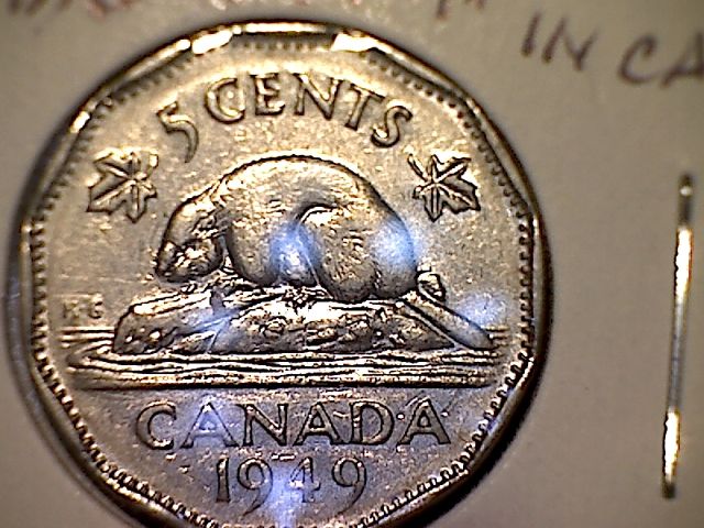 1949-Nickel-With-What-Looks-Like-Triple-A-In-Canada