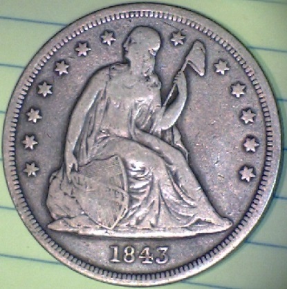 1843-Seated-Dollar