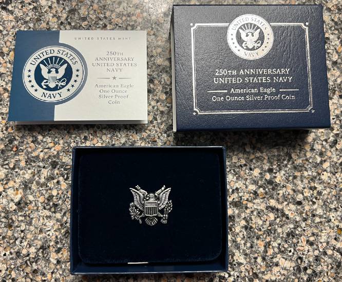 250th-Anniversary-United-States-Navy-American-Eagle-One-Ounce-Silver-Proof-Coin-Release-On-10/10/25