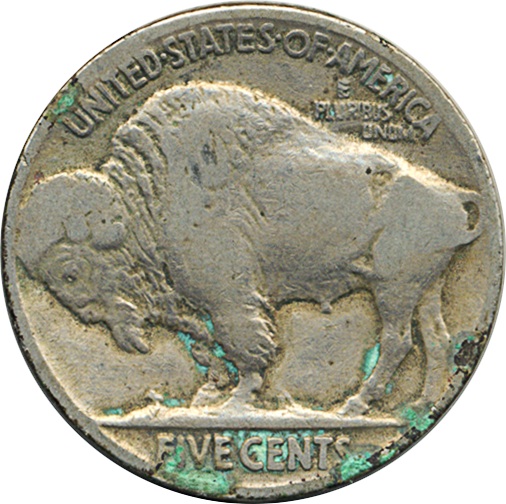 Green-Crud-On-Buffalo-Nickels