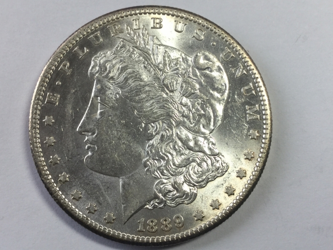 1889-S-Morgan-Silver-Dollar---Looks-MS-60-To-My-Amatuer-Eyes.?