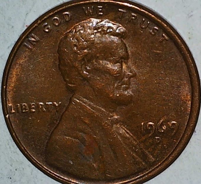 1969-D--Lincoln-Memorial-Penny