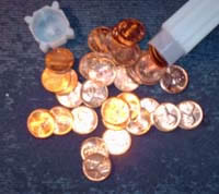 1959-D-Pennies-2-In-Plastic-Case---Picture