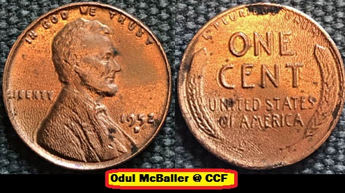1995-D-Lincoln-Cent-With-Staining---Help-With-Grading-Please