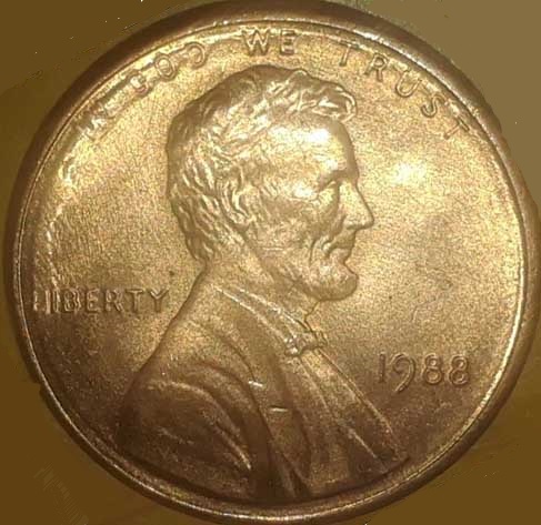 1988-No-Mint-Mark-Penny-Can-Some-One-Let-Me-Know-What-Is-This-Raised-Area