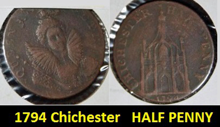 1792-Irish-Half-Penny-Token---Found-In-Canada!