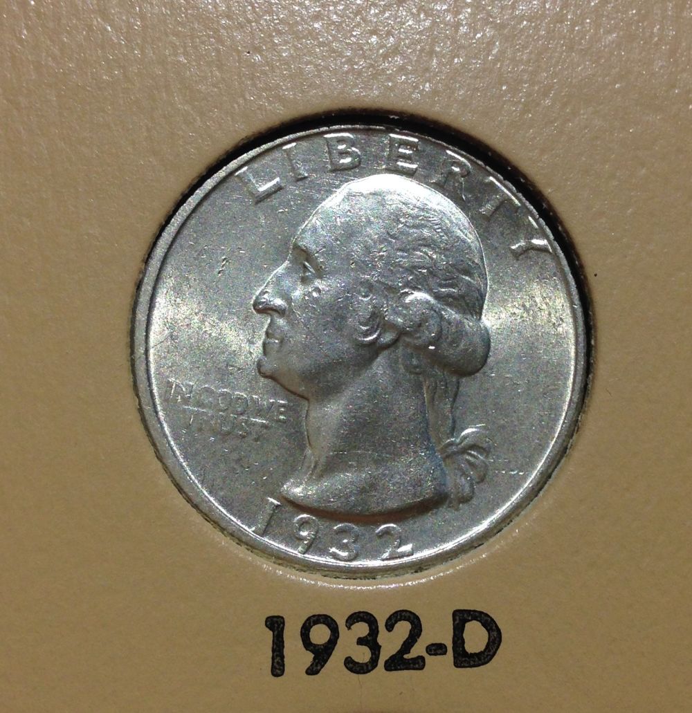 1932-D-&-S-Washington-Quarters-For-Grading