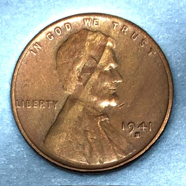 Lincoln-Cent-Lamination-And-Toning-1941-S