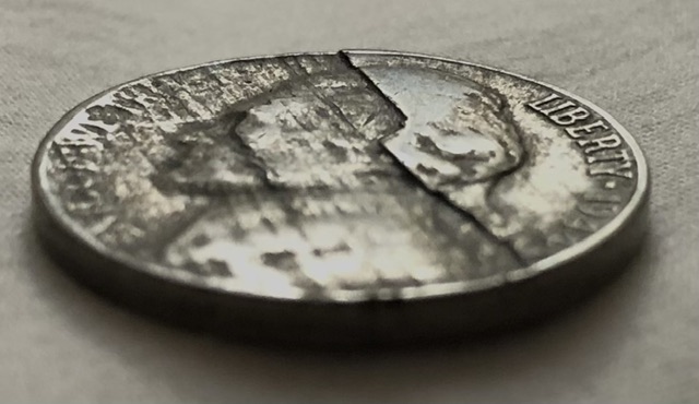 1944-P-Nickel-�-Or-What's-Left-Of-It-After-Lamination-Drama