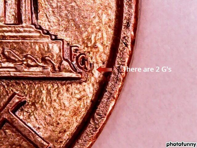 1991-D-Lincoln-Memoral-Penny,-Machine-Doubling-And-Actual-Doubling