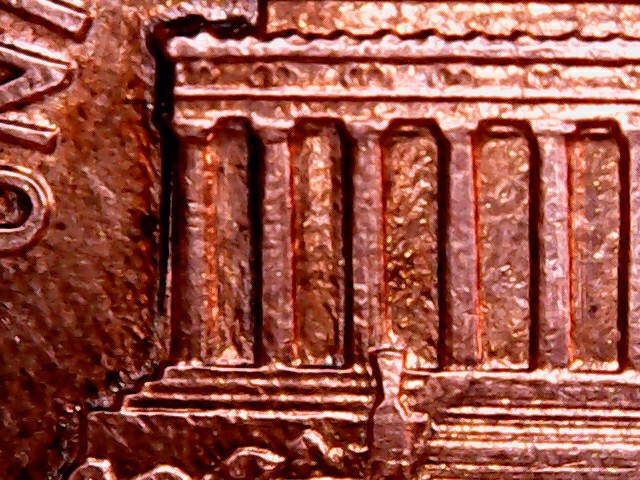 1991-D-Lincoln-Memoral-Penny,-Machine-Doubling-And-Actual-Doubling