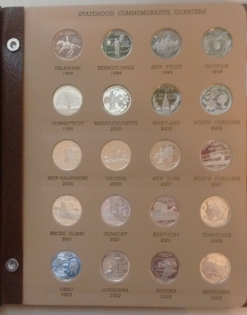 Completed-Two-Sets;-State-Quarters-And-Ike's