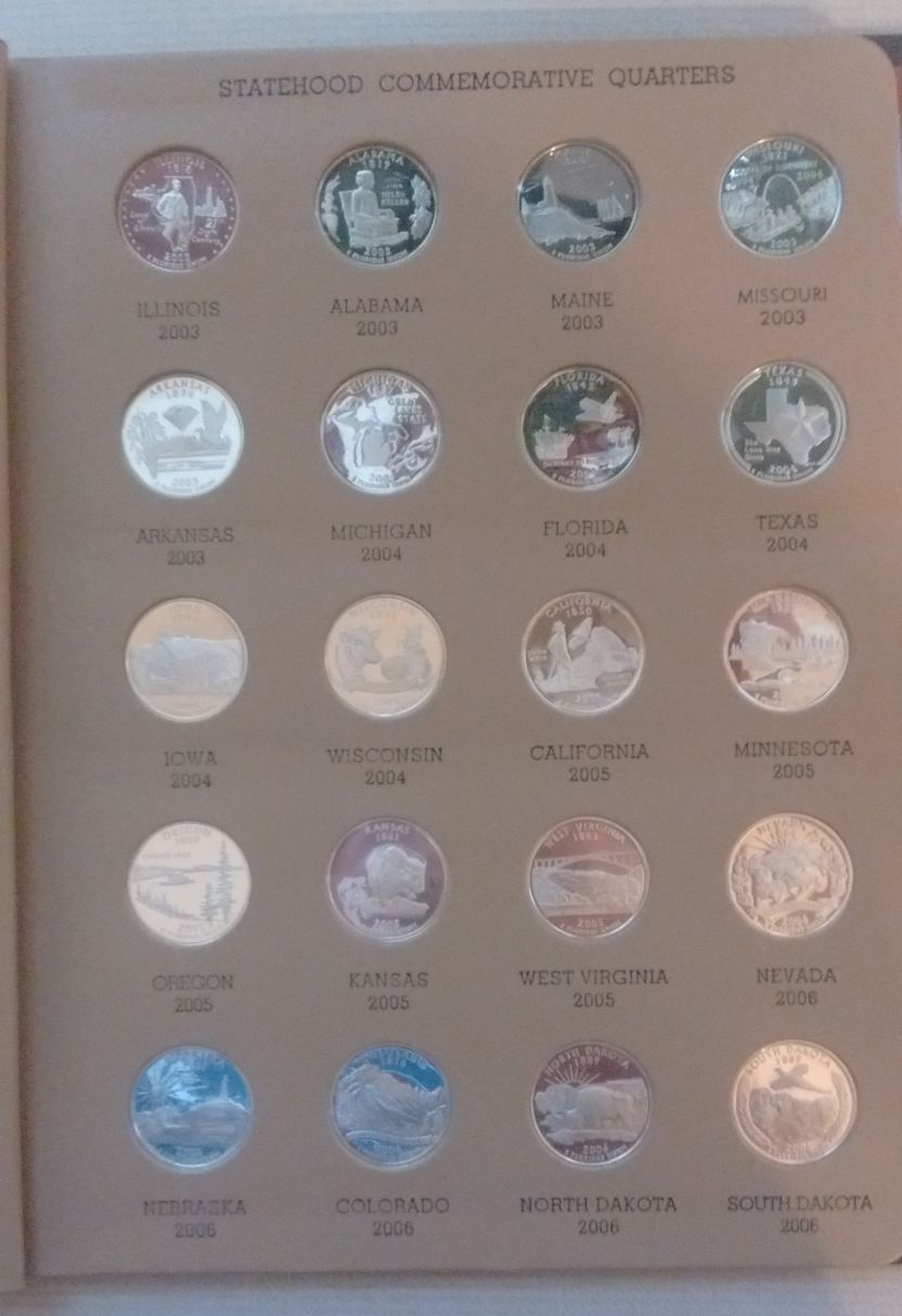 Completed-Two-Sets;-State-Quarters-And-Ike's
