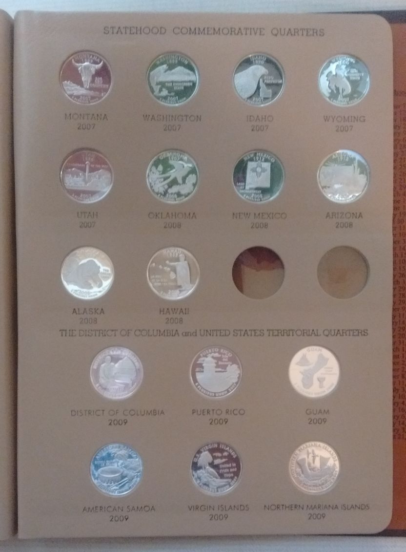 Completed-Two-Sets;-State-Quarters-And-Ike's