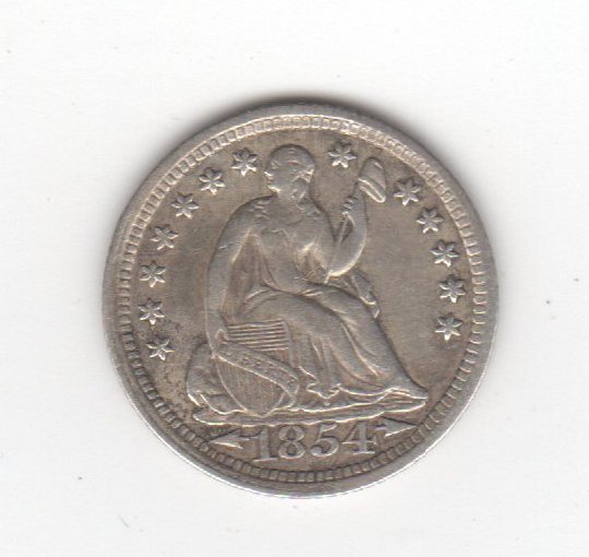1854-Seated-Liberty-Half-Dime---Raw