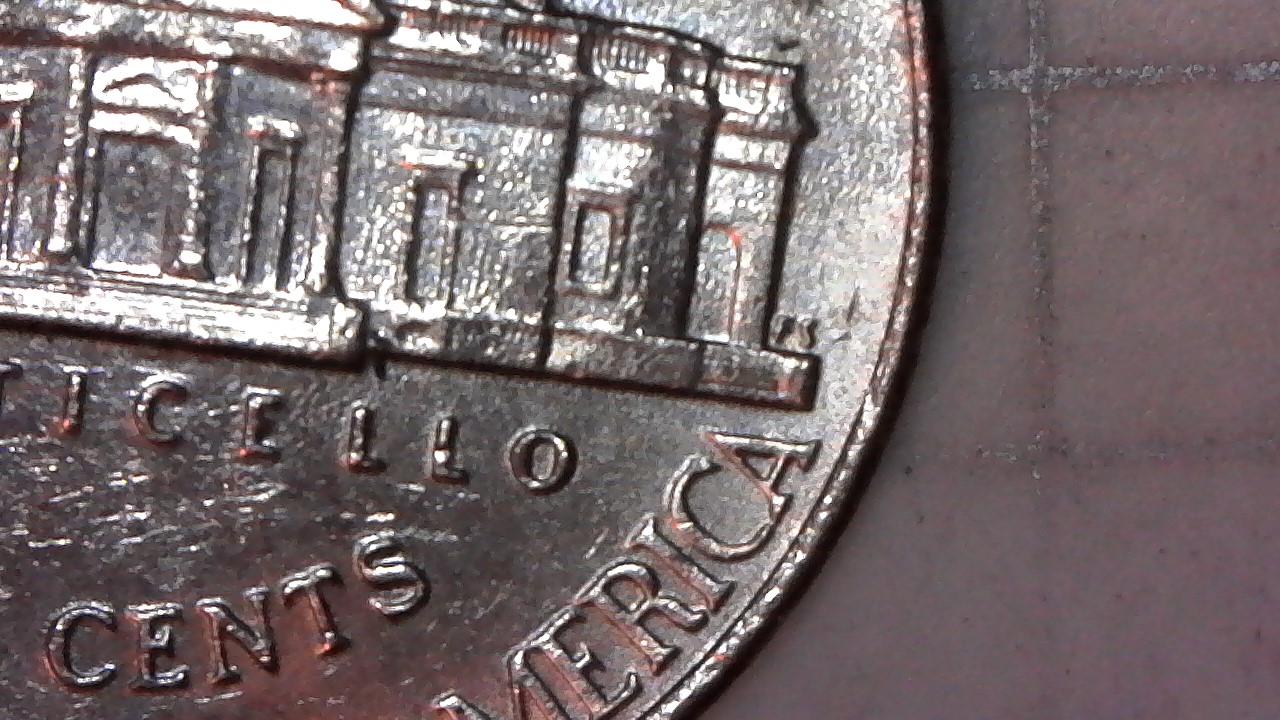 2007-P-Jefferson-Nickel-With-Orange-Peel-Look-To-3/4-Of-Reverse-Any-Thought