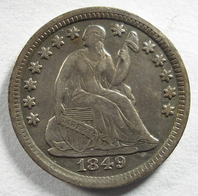 1849-Half-Dime