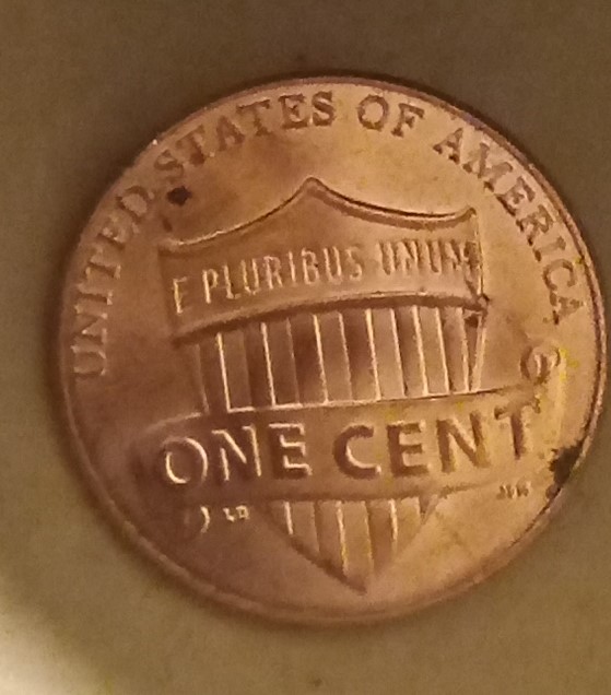 2023-D-Penny-DDO-On-Reverse-With-Fingerprint-On-Obverse