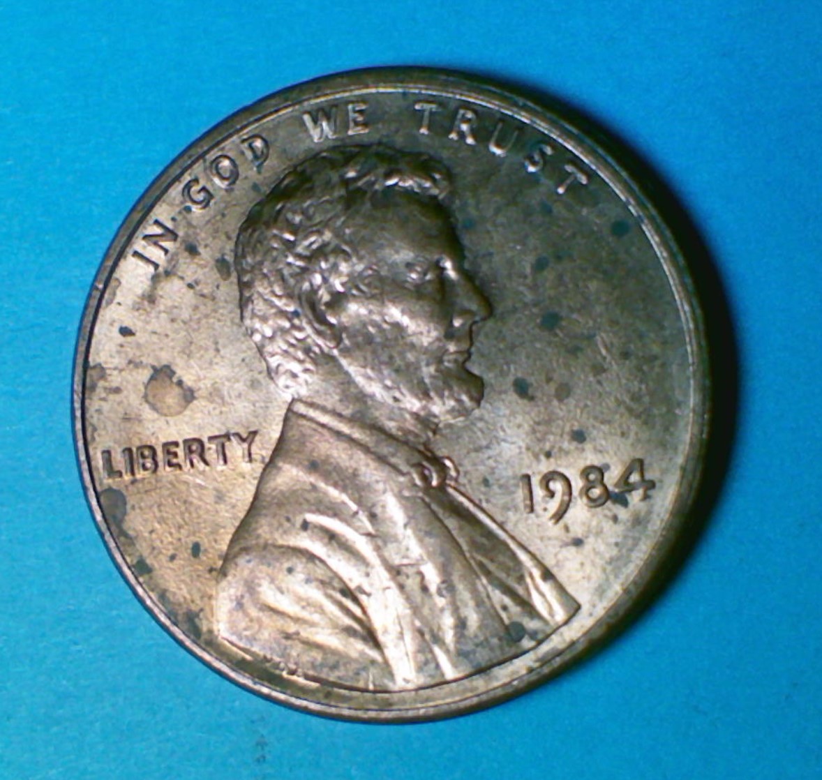 1984-Penny-With-Divit-In-Cheek