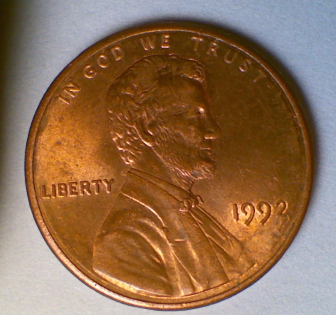 1992-Penny-Plating-Error