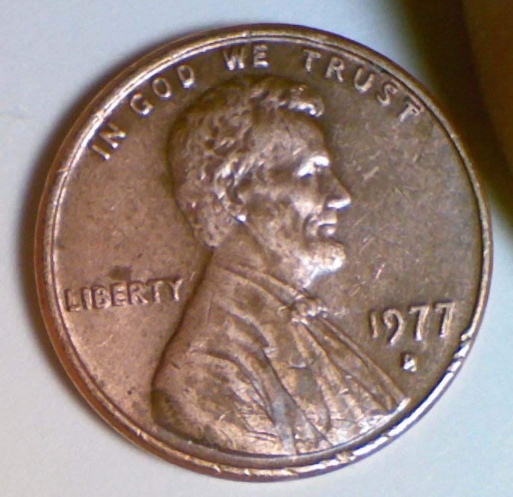1977-D-Penny-Maybe-With-Split-Ear