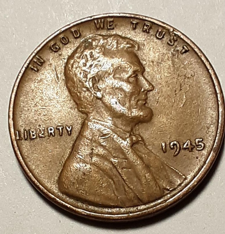 1945-Penny-With-Be-And-Damage-Or-Something-Else