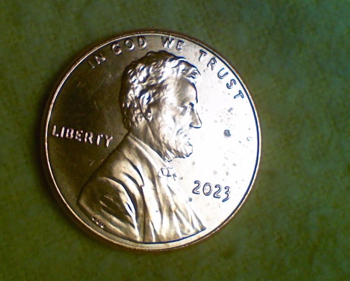 2023-P-Penny-With-Die-Crack-In-W-Of-We-On-Obverse